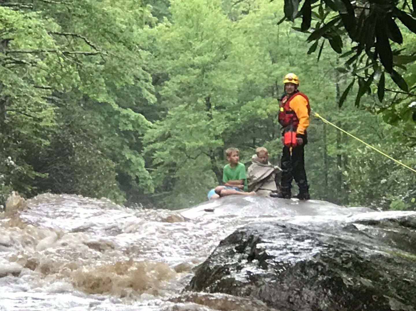 LCRS executes swift water rescues at Lower Creek Falls